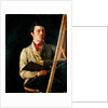 Self Portrait, Sitting next to an Easel, 1825 by Jean Baptiste Camille Corot