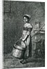Cosette Carrying a Bucket by Gustave Brion