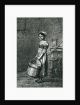 Cosette Carrying a Bucket by Gustave Brion