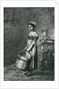 Cosette Carrying a Bucket by Gustave Brion