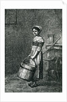 Cosette Carrying a Bucket by Gustave Brion