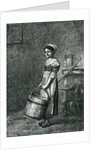 Cosette Carrying a Bucket by Gustave Brion