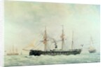 The French Battleship, 'La Gloire', 1880 by Francois Geoffroy Roux