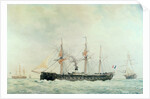 The French Battleship, 'La Gloire', 1880 by Francois Geoffroy Roux