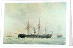 The French Battleship, 'La Gloire', 1880 by Francois Geoffroy Roux