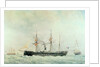 The French Battleship, 'La Gloire', 1880 by Francois Geoffroy Roux