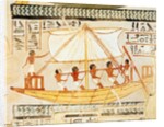 Boatmen on the Nile by Egyptian 18th Dynasty
