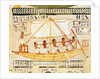 Boatmen on the Nile by Egyptian 18th Dynasty
