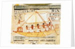 Boatmen on the Nile by Egyptian 18th Dynasty