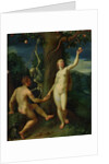 Adam and Eve by Hans I or Johann Rottenhammer