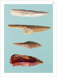 Four Flint Tools, Upper Paleolithic Period, 35000-10000 BC by Prehistoric Prehistoric