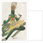 Costume design for Nijinsky for his role as the 'Blue God', 1911 by Leon Bakst