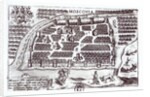 Plan of Moscow, 1628 by French School