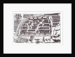 Plan of Moscow, 1628 by French School
