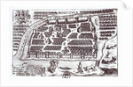 Plan of Moscow, 1628 by French School