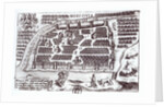 Plan of Moscow, 1628 by French School