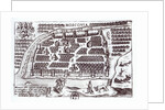 Plan of Moscow, 1628 by French School