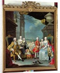 Franz Stephan I with his wife Marie-Therese and their children by Martin van Mytens or Meytens