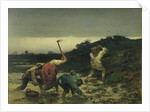 Peasants Harvesting Potatoes During the Flood of the Rhine in 1852 by Gustave Brion