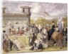 The Races at Longchamp in 1874 by Pierre Gavarni