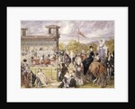 The Races at Longchamp in 1874 by Pierre Gavarni