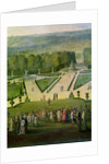 Promenade of Louis XIV by the Parterre du Nord by Etienne Allegrain