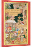Emperor Babur in conversation with an old man, 15th-17th century by School Indian