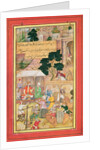 Emperor Babur in conversation with an old man, 15th-17th century by School Indian