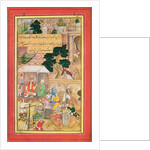 Emperor Babur in conversation with an old man, 15th-17th century by School Indian