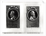 Anaxagorus and Epictetus engraved by S. Beyssent by Claude Reydellet