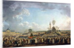 Fete de l'Etre Supreme at the Champ-de-Mars, painting by Pierre De Machy, 1794 by Pierre Antoine Demachy