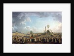 Fete de l'Etre Supreme at the Champ-de-Mars, painting by Pierre De Machy, 1794 by Pierre Antoine Demachy
