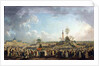 Fete de l'Etre Supreme at the Champ-de-Mars, painting by Pierre De Machy, 1794 by Pierre Antoine Demachy