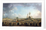 Fete de l'Etre Supreme at the Champ-de-Mars, painting by Pierre De Machy, 1794 by Pierre Antoine Demachy