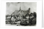 View of the Cathedral of Notre Dame, Amiens by Eugene Balan