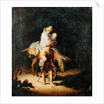 The Flight into Egypt by Gerrit or Gerard Dou