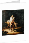 The Flight into Egypt by Gerrit or Gerard Dou
