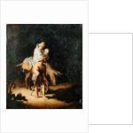 The Flight into Egypt by Gerrit or Gerard Dou