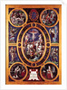 Altarpiece of Sainte-Chapelle, depicting the Crucifixion, enamelled by Leonard Limosin 1553 by Nicolo dell' Abate
