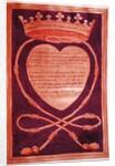 Fol. 61r The Crowned Heart of Courage by Jean Perreal