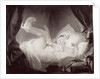 La Gimblette or Young Girl Making her Dog Dance on her Bed by Jean-Honore Fragonard