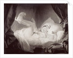 La Gimblette or Young Girl Making her Dog Dance on her Bed by Jean-Honore Fragonard
