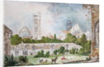 The New Church of Sainte-Genevieve and Saint-Etienne-du-Mont Seen from the Ruins of the Abbey of Sainte-Genevieve in Paris, 1807 by Denise Duchateau
