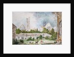 The New Church of Sainte-Genevieve and Saint-Etienne-du-Mont Seen from the Ruins of the Abbey of Sainte-Genevieve in Paris, 1807 by Denise Duchateau
