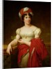 Portrait of Madame de Stael, copy of a painting by Francois Gerard by Marie Eleonore Godefroid