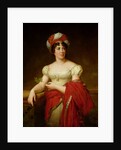 Portrait of Madame de Stael, copy of a painting by Francois Gerard by Marie Eleonore Godefroid