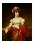 Portrait of Madame de Stael, copy of a painting by Francois Gerard by Marie Eleonore Godefroid