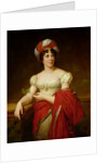 Portrait of Madame de Stael, copy of a painting by Francois Gerard by Marie Eleonore Godefroid