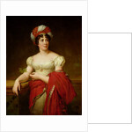 Portrait of Madame de Stael, copy of a painting by Francois Gerard by Marie Eleonore Godefroid