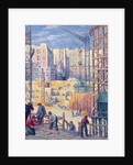 Building Site in Paris, quai de Passy, 1907 by Maximilien Luce